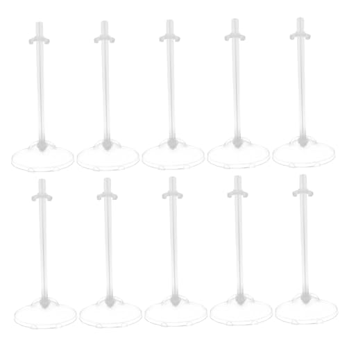 Kalastussaari Puppenbestände, 10pcs Clear Plastic Display Ständer, Aktionsfigur unterstützen Rahmen für Spielzeugsammlungen, Fotografie/4x10 von Kalastussaari