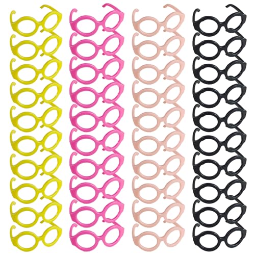 Kalastussaari Puppenbrillen, 40 Paar Mini Plastik -Brillen, 4 Farbdiy Dekorationsbrillen für Puppen, Kunsthandwerk, Cosplay -Foto -Requisiten Kalastussaari Puppenbrillen, 40 Paar Mini Plastik -Brillen, 4 Farbdiy Dekorationsbrillen für Puppen, Kunsthandwerk, Cosplay -Foto -Requisiten von Kalastussaari