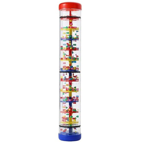 Kalastussaari Regenstiftspielzeug, 12 -Zoll -Babysusorikspielzeug, lustiger Regenmacher Rasselröhre mit farbenfrohen Perlen, plastisches auditorisches Musikinstrument für Kleinkinder, Säuglinge Kalastussaari Regenstiftspielzeug, 12 -Zoll -Babysusorikspielzeug, lustiger Regenmacher Rasselröhre mit farbenfrohen Perlen, plastisches auditorisches Musikinstrument für Kleinkinder, Säuglinge von Kalastussaari
