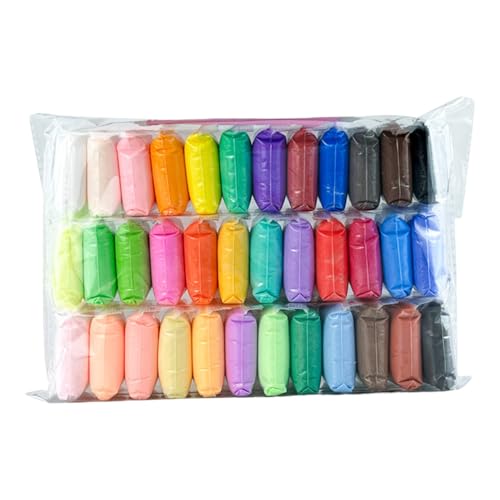 Magic Clay, 36 Farben Luft trockener Ton für Kinder, kreative superleichte weiche DIY-Safe ungiftiger Modellierspielzeug für Schulkinder von Schulkindern von Kalastussaari