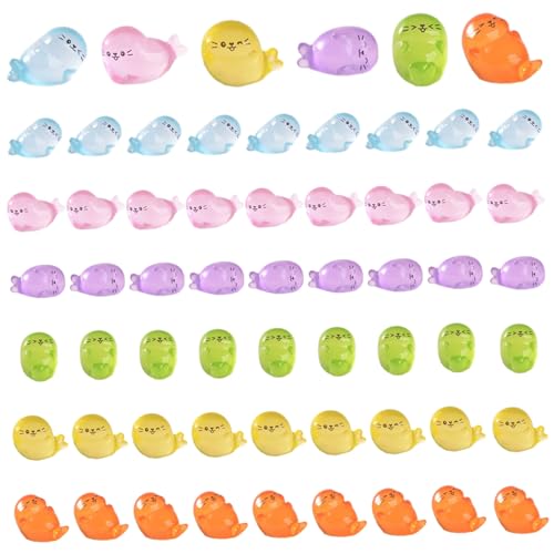 Mini -Meerestiere, 60pcs leuchtende Harz winzige Meerestiere Figuren, Miniatur -Plastik -Aquarium -Ornamente, 6 Farben Fischtankdekorationen für Zuhause Mini -Meerestiere, 60pcs leuchtende Harz winzige Meerestiere Figuren, Miniatur -Plastik -Aquarium -Ornamente, 6 Farben Fischtankdekorationen für Zuhause von Kalastussaari