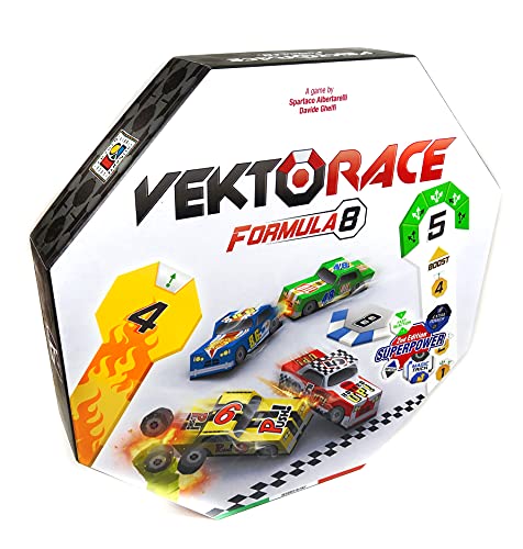 VEKTORACE - Autorennspiele für den Tisch. Das einzige Spiel, das das Fahren eines Rennwagens realistisch simuliert. Überholmanöver im Windschatten, Rempeleien und Boxenstopps von KALEIDOSGAMES