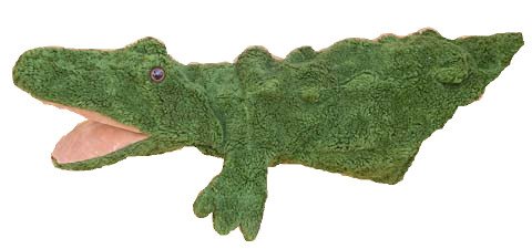 Kallisto Handpuppe Krokodil, Organic Cotton, Füllung Schafwolle, ca. 50 cm von Kallisto