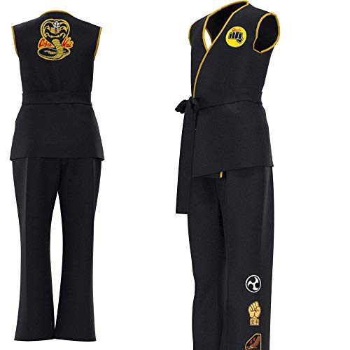 Damen Cob-ra Kai Kostüm Shirt mit Stirnband Karate Gi Cosplay Kostüm No Mercy Herren Damen Cob-ra Kai Kostüm Shirt mit Stirnband Karate Gi Cosplay Kostüm No Mercy Herren von KaloKLU