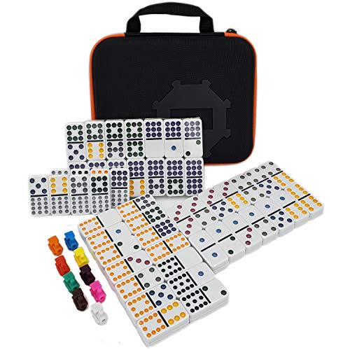 Kalolary Mexican Train Dominoes Spiel, 91 Stück Doppel 12 Farb Domino Set Kalolary Mexican Train Dominoes Spiel, 91 Stück Doppel 12 Farb Domino Set von Kalolary
