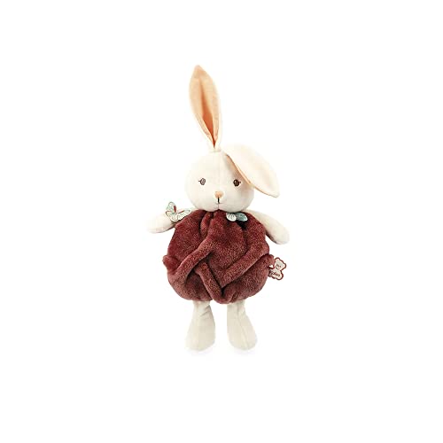 Kaloo - Plume - Kokon der Liebe Zimtfarbener Hase Ultra-Weicher Plüschhase 23 cm - Kleines Baby-Kuscheltier - Entwickelt den Tastsinn - Hübsche Personalisierbare Geschenkbox - Ab Geburt, K214002 von KALOO