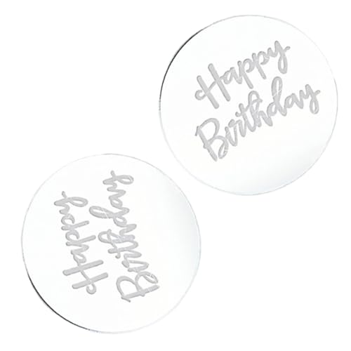 10 Stück Happy Birthday Acryl Cupcake Topper Kuchen Dekoration Party Supplies von Kalttoy