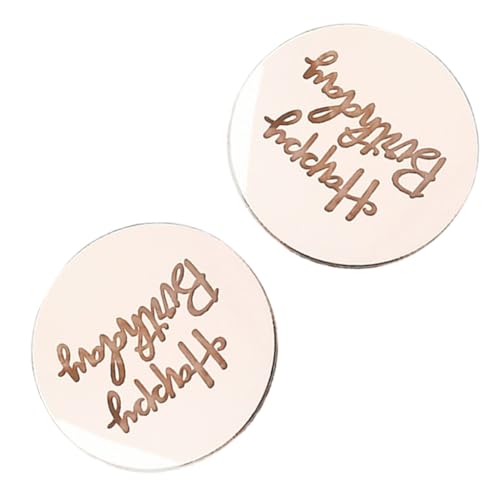 10 Stück Happy Birthday Acryl Cupcake Topper Kuchen Dekoration Party Supplies von Kalttoy