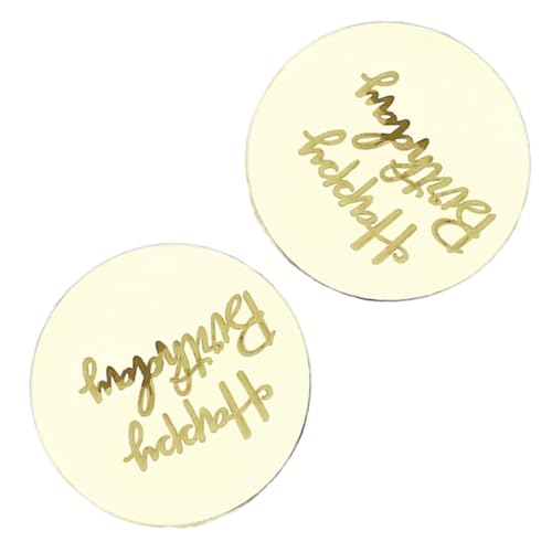 10 Stück Happy Birthday Acryl Cupcake Topper Kuchen Dekoration Party Supplies von Kalttoy