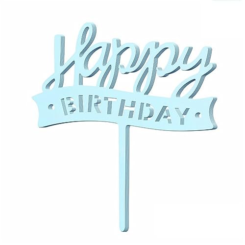 10 x Acryl-Kuchenaufsätze, Happy Birthday, Urlaub, Party, Haushaltszubehör von Kalttoy