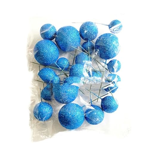 20 Stück Tortenaufsatz, kugelförmiger Kucheneinsatz, Cupcake-Topper, Schaumstoff-Kuchenspieße 20 Stück Tortenaufsatz, kugelförmiger Kucheneinsatz, Cupcake-Topper, Schaumstoff-Kuchenspieße von Kalttoy