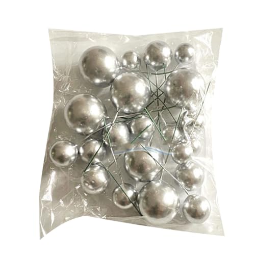20 Stück Tortenaufsatz, kugelförmiger Kucheneinsatz, Cupcake-Topper, Schaumstoff-Kuchenspieße 20 Stück Tortenaufsatz, kugelförmiger Kucheneinsatz, Cupcake-Topper, Schaumstoff-Kuchenspieße von Kalttoy