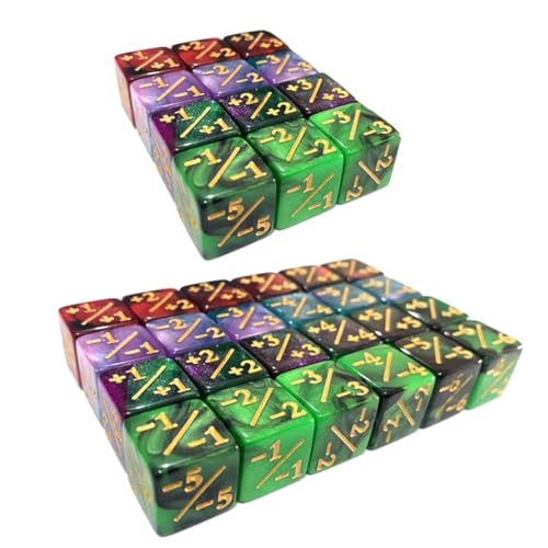 36 Stück Acryl-Treuezähler, Würfel, positive und negative Würfelzähler 36 Stück Acryl-Treuezähler, Würfel, positive und negative Würfelzähler von Kalttoy