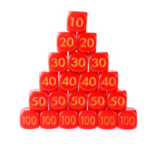 50 Stück Acryl-Spielwürfel mit sechs Seiten, Animationsfiguren, Schadenszähler 50 Stück Acryl-Spielwürfel mit sechs Seiten, Animationsfiguren, Schadenszähler von Kalttoy