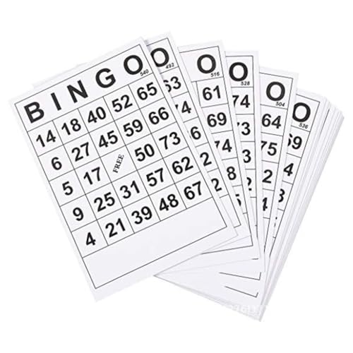 Kalttoy 60 Stück nicht wiederholende Bingos-Spielkarten, Einweg-Familienparty-Spielkarten Kalttoy 60 Stück nicht wiederholende Bingos-Spielkarten, Einweg-Familienparty-Spielkarten von Kalttoy
