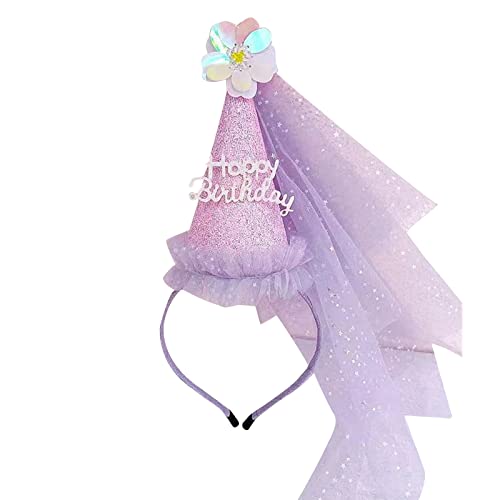 Kalttoy Glänzende Partyhüte, Kopfschmuck, Stirnbänder für Geburtstag, Prinzessin, Cosplay, für Mädchen, Show-Kostüm von Kalttoy
