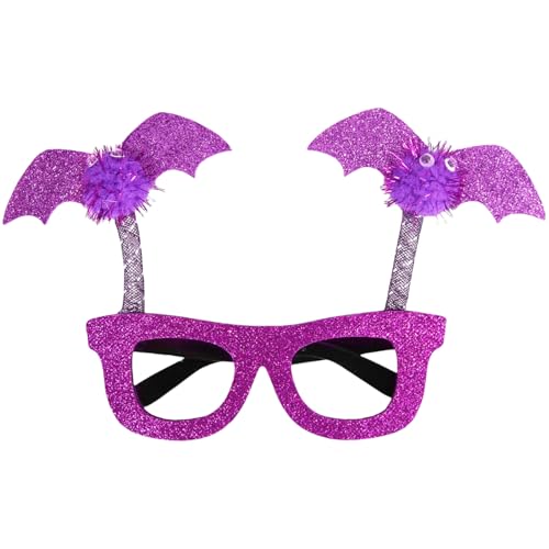 Kalttoy Halloween-Kostüm-Zubehör, glitzernde Fledermausflügel-Brille, Urlaubs-Brillen, Cosplay-Brillenrahmen für Festivals Kalttoy Halloween-Kostüm-Zubehör, glitzernde Fledermausflügel-Brille, Urlaubs-Brillen, Cosplay-Brillenrahmen für Festivals von Kalttoy