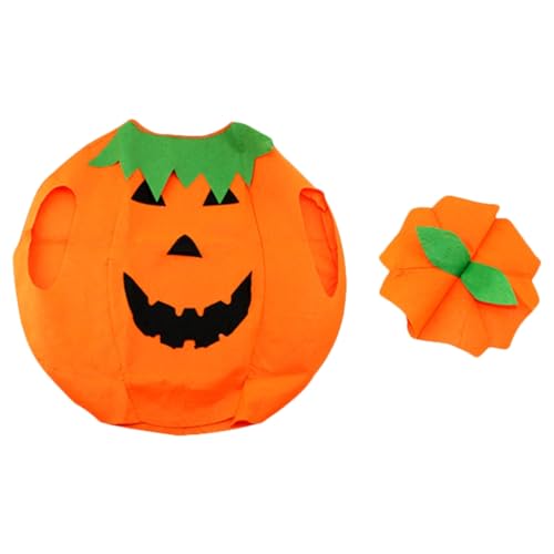 Kalttoy Kürbis-Kostüm für Kinder, Halloween, Kürbis, Cosplay, Party, Kleidung und Hut von Kalttoy