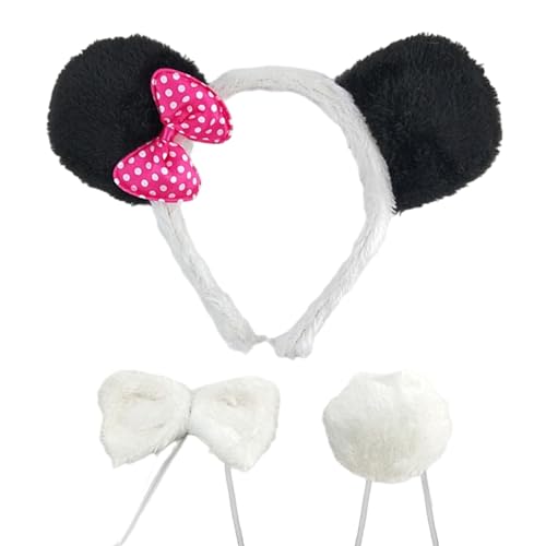 Kalttoy Panda-Kostüm-Zubehör-Set, Panda-Ohren, Stirnband, Schwanz, Fliege, Zubehör, Tier-Panda-Kostüm, 3-teilig Kalttoy Panda-Kostüm-Zubehör-Set, Panda-Ohren, Stirnband, Schwanz, Fliege, Zubehör, Tier-Panda-Kostüm, 3-teilig von Kalttoy