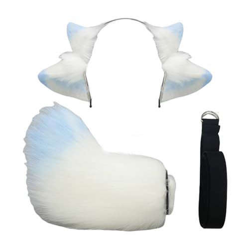 Kalttoy Schaf-Kostüm-Set, Schaf-Schwanz, Schaf-Ohr, Stirnband, Halloween, Schaf, Cosplay, Zubehör für Kinder, Erwachsene, Halloween, Weihnachten, Schafohr, Stirnband und Schwanz, Cosplay-Set Kalttoy Schaf-Kostüm-Set, Schaf-Schwanz, Schaf-Ohr, Stirnband, Halloween, Schaf, Cosplay, Zubehör für Kinder, Erwachsene, Halloween, Weihnachten, Schafohr, Stirnband und Schwanz, Cosplay-Set von Kalttoy