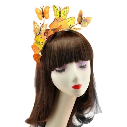 Kalttoy Schmetterling Fascinator Hut Tee Party Hut Schmetterling Kopfschmuck 3D Schmetterling Stirnband Schmetterling Haarreifen Schmetterling Haarband 3d Schmetterling Stirnband, Gelb Kalttoy Schmetterling Fascinator Hut Tee Party Hut Schmetterling Kopfschmuck 3D Schmetterling Stirnband Schmetterling Haarreifen Schmetterling Haarband 3d Schmetterling Stirnband, Gelb von Kalttoy