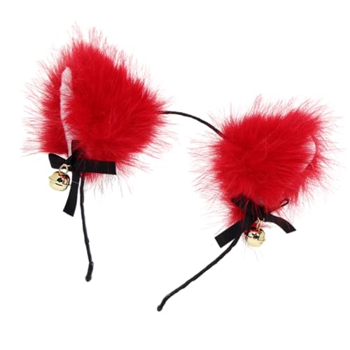 Kalttoy Weiches Plüsch-Katzenohren-Haarband, bequemes Haar-Accessoire für Cosplay, Party, den täglichen Gebrauch, leichtes Design, Haarband, kreatives Katzenohren-Haarband von Kalttoy