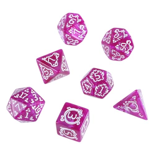 Mehrseitige Acrylwürfel mit Drachenmuster, polyedrische Würfel für Tischspiele, 7 Stück Mehrseitige Acrylwürfel mit Drachenmuster, polyedrische Würfel für Tischspiele, 7 Stück von Kalttoy