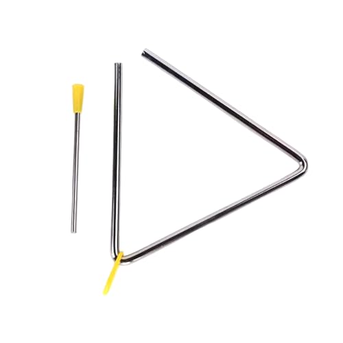 Musikklasse, unverzichtbares dreieckiges Instrumenten-Set verbessert Rhythmusfähigkeiten, Musikinstrumente für neue Musiker, Legierungsdreieck, Percussion-Musikdreieck von Kalttoy
