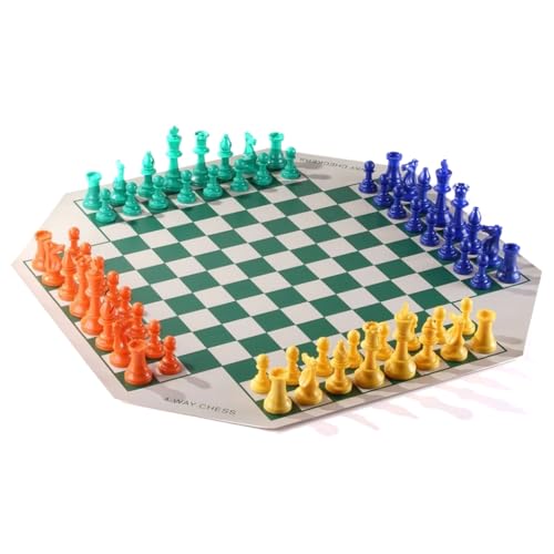 Vier Spieler Schach Set Einzigartige Kombination Schachspiel Reise Familie Schachspiel Vier Spieler Schach Set Einzigartige Kombination Schachspiel Reise Familie Schachspiel von Kalttoy