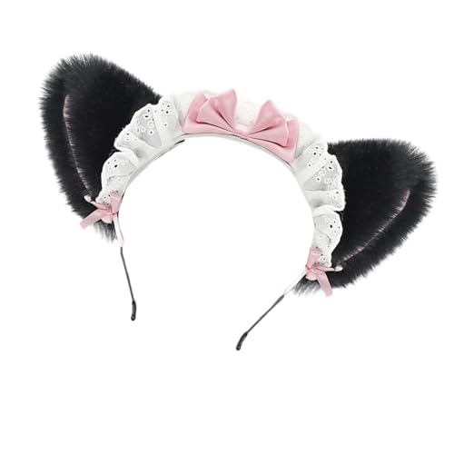 Weiches Dienstmädchen-Cosplay-Ohr-Haar-Accessoire, mehrere Farben zur Auswahl, für Kostümpartys, tägliche Outfits von Kalttoy