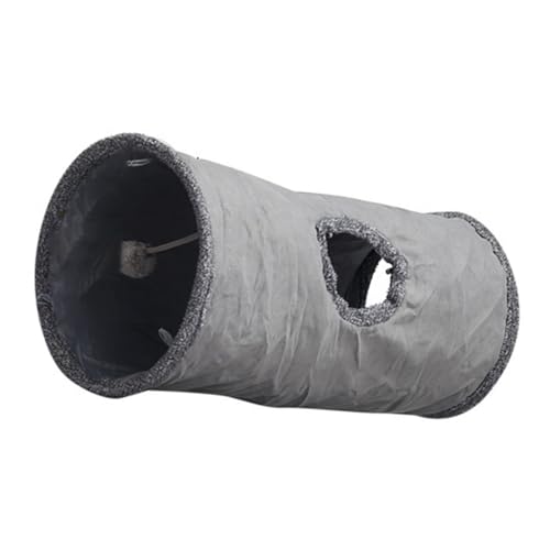 Zusammenklappbarer Tunnel, Tube, Katze, Spieltunnel, Plüsch, faltbares Versteckzelt von Kalttoy