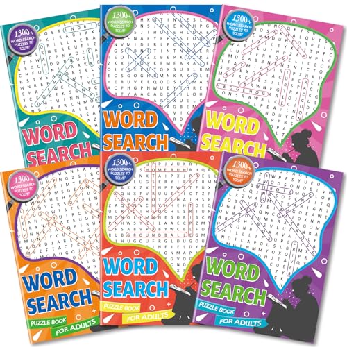Kalysky Großer Druck 6000+ Wörter Wortsuche Puzzlebücher 6er Set in voller Größe Gehirnspiele Aktivitätsbuch für Erwachsene, Jugendliche und Senioren Kalysky Großer Druck 6000+ Wörter Wortsuche Puzzlebücher 6er Set in voller Größe Gehirnspiele Aktivitätsbuch für Erwachsene, Jugendliche und Senioren von Kalysky
