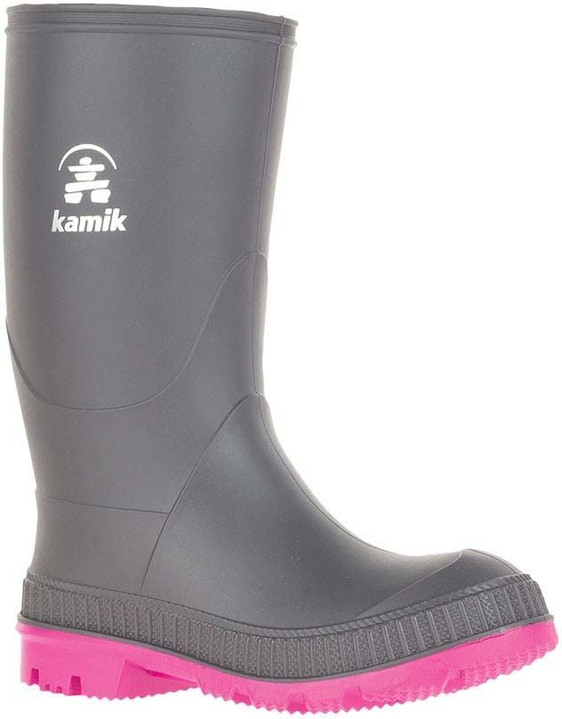 Kamik Stomp Gummistiefel, Charcoal Magenta, 24, Kindergummistiefel, Kinderstiefel, Gummistiefel kinder, Kids von Kamik