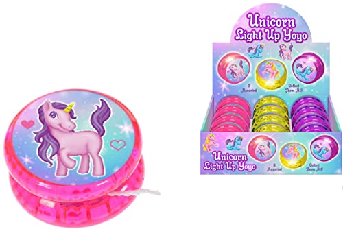 KandyToys Reaktionsfreudiges helles Einhorn-LED-Yoyo für Kinder, drei Farben, Kinderspielzeug, 5,5 cm KandyToys Reaktionsfreudiges helles Einhorn-LED-Yoyo für Kinder, drei Farben, Kinderspielzeug, 5,5 cm von KandyToys