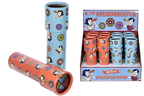 KandyToys TY9027 SuperRetro Kaleidoskop-Buntes Retro Geschenk für Kinder und Erwachsene, Multicolor von KandyToys