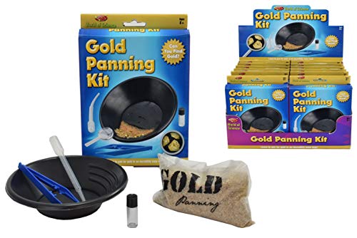 KandyToys TY9522 World of Science Gold Panning Kit | Kinder-Experimentierset, Mehrfarbig, 18 x 19 x 4cm von KandyToys