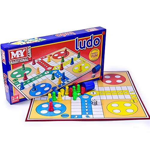M.Y Ludo Game - Traditionelles Ludo Brettspiel für Kinder & Erwachsene von KandyToys