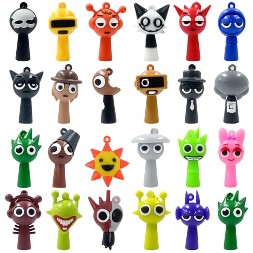 Sprunki Figuren 24 Stück Sprunki Spielzeugfiguren Set, Robust & Exquisit, klein und schön Für Kinder Und Spielefans von Kanfyyl