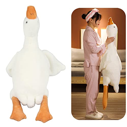 50-190 cm Riesige Gans Plüschtiere Große Ente Puppe Weiches Kuscheltier Schlafkissen Kissen für Kinder und Mädchen(130cm) von Kangmeile