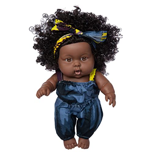 Kangmeile Afrikanische Puppe Curly 8 Zoll – Puppe schwarz Afroamerikanisch realistisch Babypuppe Kinder Spielzeug Kinder Kangmeile Afrikanische Puppe Curly 8 Zoll – Puppe schwarz Afroamerikanisch realistisch Babypuppe Kinder Spielzeug Kinder von Kangmeile