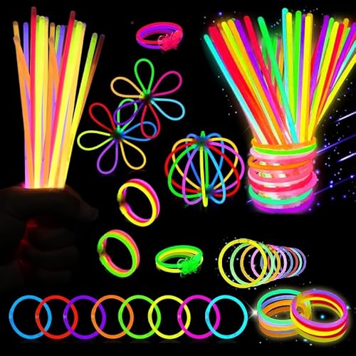 Kangtaixin 100 Knicklichter Leuchtstäbe mit 7 Farben & 120 Verbindern für Armbänder, Neon Deko für Geburtstag, Hochzeit, Silvester & Feuerwerk, Kindergeburtstag Deko & Mitbringsel Kangtaixin 100 Knicklichter Leuchtstäbe mit 7 Farben & 120 Verbindern für Armbänder, Neon Deko für Geburtstag, Hochzeit, Silvester & Feuerwerk, Kindergeburtstag Deko & Mitbringsel von Kangtaixin