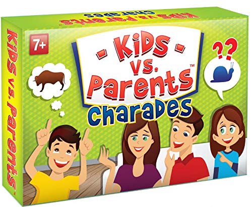 Familienscharaden für Kinder Klassisches Spiel Kinder gegen Erwachsene Spaß Familienspiele Familienkartenspiel für Kinder Zeichnen Schauspiel Beschreiben Partyspiel Charades Kartenspiel AUF ENGLISCH von KANGUR