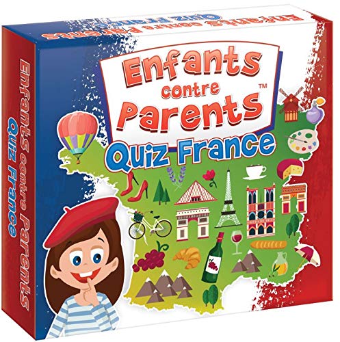 Jeu de Plateau Quiz Que Savez-Vous de la France Jeu Éducatif Familial Jeux de Société Pour Enfants et Adultes Jeu de Cartes Enfants Contre Parents Quiz France 50 Cartes 200 Questions dès 8 Ans von KANGUR