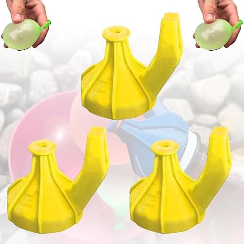 3pcs Wasserballonfüller | Wasserballons Schnelle Füllung, Wasserballonfüller Mit Bindwerkzeug, Selbstversiegelte Wasserballons Werkzeuge Für Hinterhoffreunde Spaß Heißes Wetter Aktivitäten Garten von Kanoauo