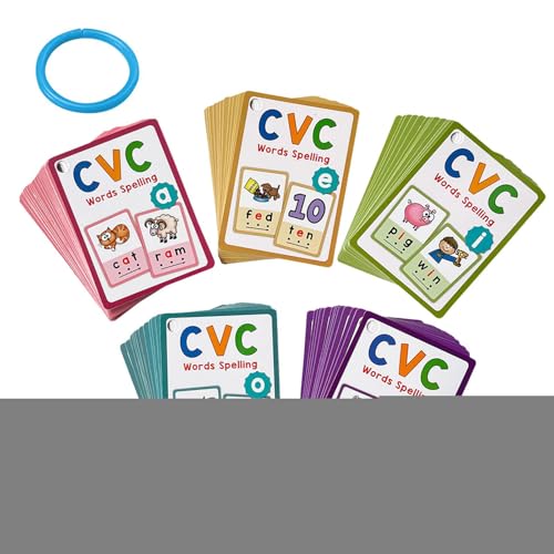 Kanoauo Lese-Lernkarten, 70 Buchstaben Karten Set, Phonics Lernspiel Früherziehung Puzzle Ab 3 Jahren Für Kinder Kindergarten Zuhause Familie von Kanoauo