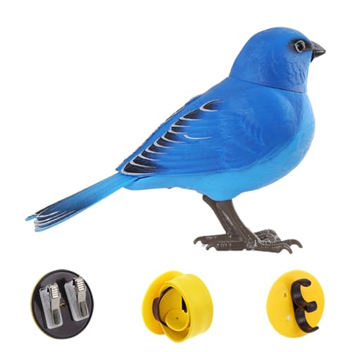 Kanoauo Sprechender Vogel - Vogel Figuren Spielzeug | Realistisches Süßes Sprechendes Elektronisches Haustier Für Kleinkind Zimmer Dekoration Kindergarten Bibliothek Aktivitätszentrum Reise von Kanoauo