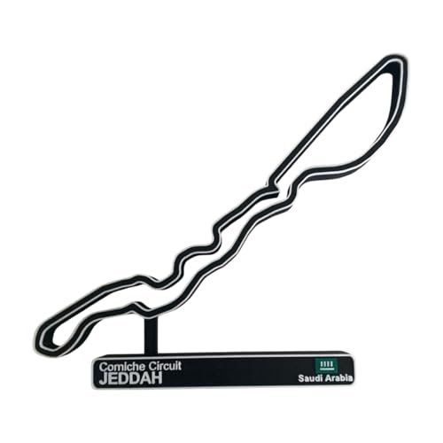 Jeddah-Rennbahn, 3D-Rennbahnmodell, Auto-Dekoration von Kanoretech