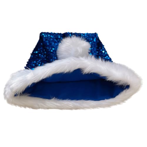Kaohxzklcn Weihnachtliche Kopfbedeckung, mit Pailletten, perfekt für die Feiertage, bunte Outfits für Cosplay, Weihnachtsmannmütze, Weihnachtsmützen für Damen von Kaohxzklcn