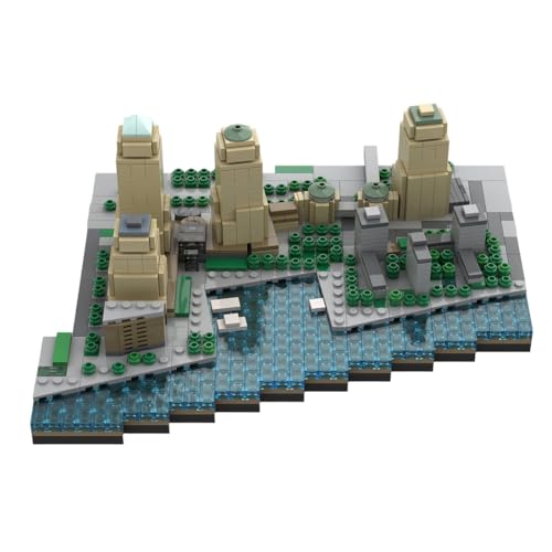 Kaoliscious Architecture New York Finanzviertel Skyline Klemmbausteine Bauklötze, Modular Modellbausatz Wolkenkratzer Gebäude, 1094 Stück Architektur Wahrzeichen-Kollektion Entworfen von Taters Kaoliscious Architecture New York Finanzviertel Skyline Klemmbausteine Bauklötze, Modular Modellbausatz Wolkenkratzer Gebäude, 1094 Stück Architektur Wahrzeichen-Kollektion Entworfen von Taters von Kaoliscious