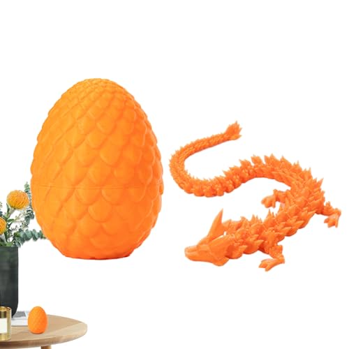 Drachenei mit Drache, 3D-Gedruckter Drache im Ei, 3D Printed Dragon Spielzeug im Ei, Flexible 3D Gedruckte Dracheneier Geschenk für Jungen, Mädchen von Kapaunn